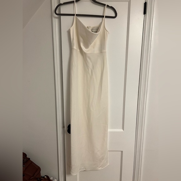 BHLDN Cali Satin Cowl-Neck Midi Slip Dress (US 0) - Picture 2 of 5